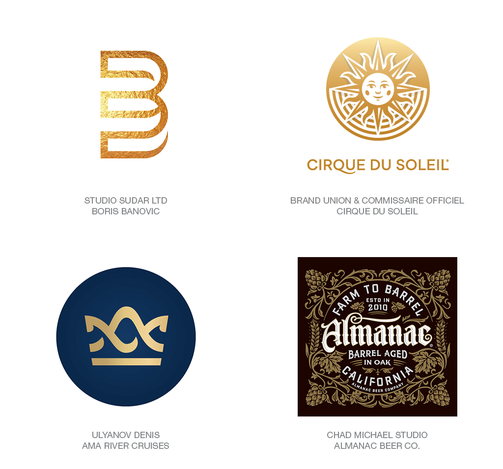 Logo Design Trend 2018: Gold
