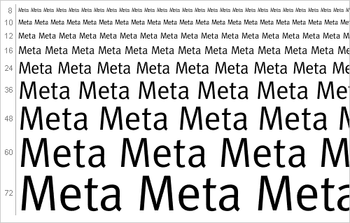 Tipos de letra para toda la vida - Meta