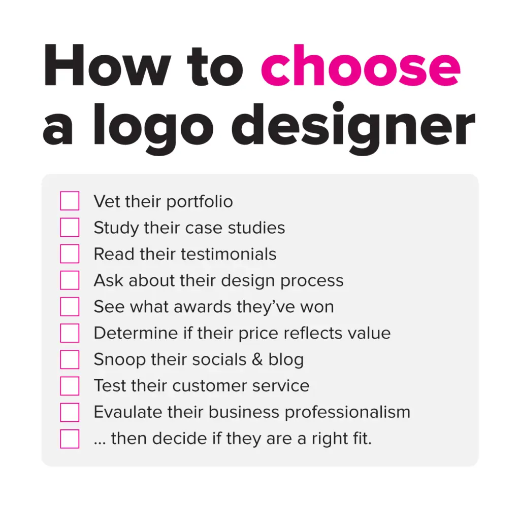 Sådan vælger du en logo designer