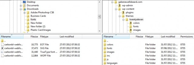 FileZilla File Upload