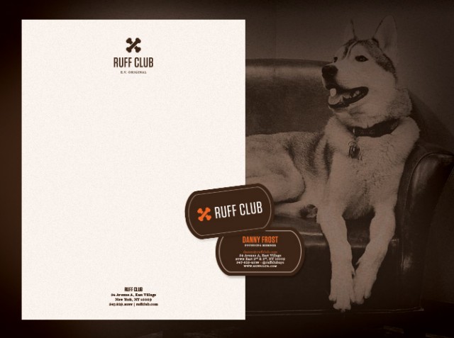 Ruff Club Letterhead (Logo Stamped On) & Business Card