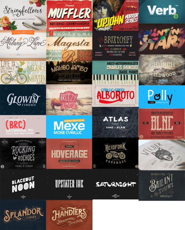30 Best Selling Creative Fonts