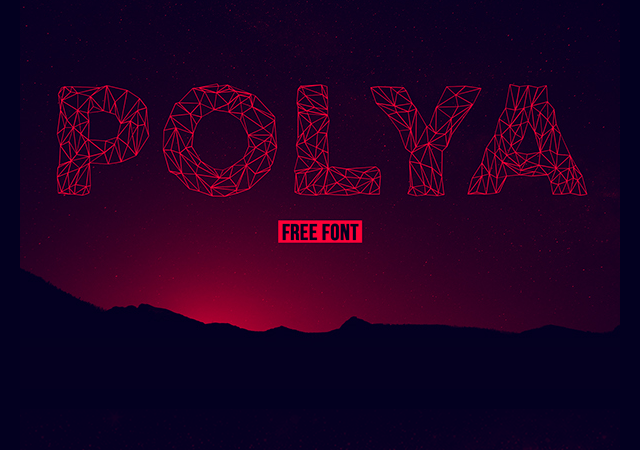 Polya: Polygonal Typeface