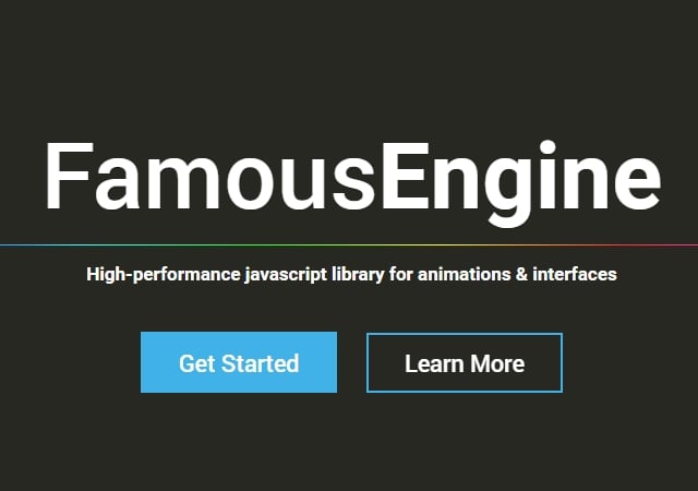 Famous: JavaScript Library for Animations & Interfaces