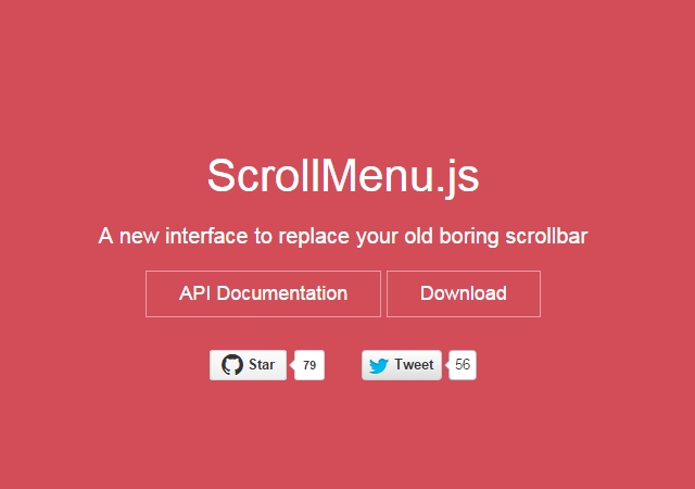 ScrollMenu: A Creative Scrollbar CSS and JS Interface