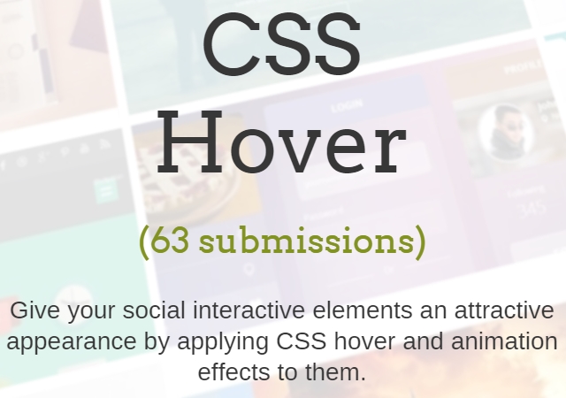 Curated List of CSS 60  Hover Effects