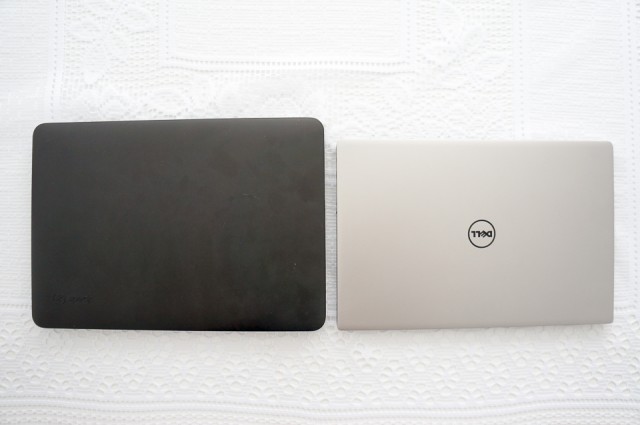 Macbook Pro 13" with Speck Case VS Dell XPS 13
