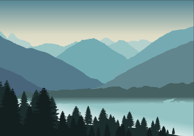 Free Hand-drawn Vector Landscapes