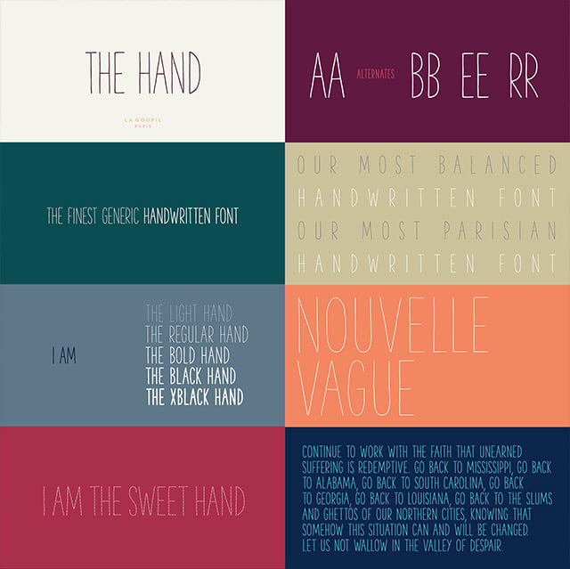 The Hand Font Pack