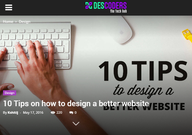 10 Tips for Better Website Design