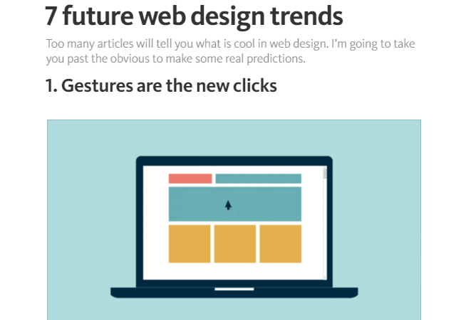 7 Future Web Design Trends (Article)