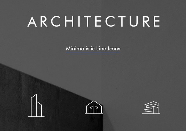 Architecture: Minimalistic Line Icon Pack