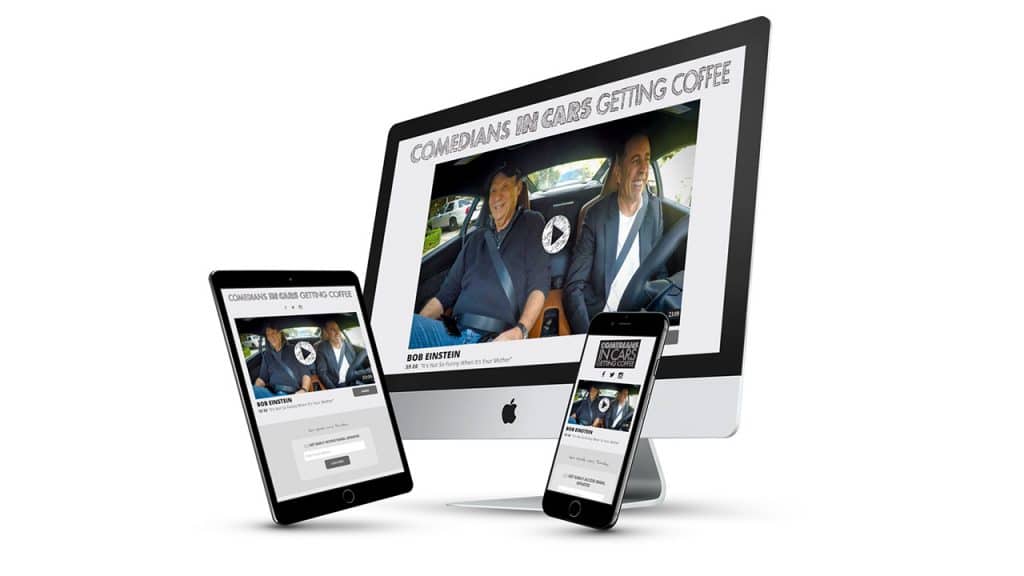 Comedians In Cars Getting Coffee Website Design