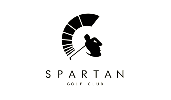 Negative Space Logo Spartan