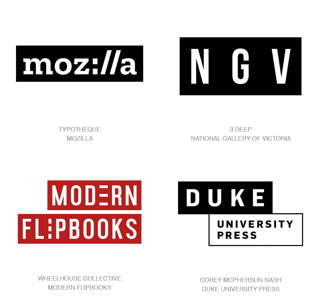 Logo Design Trends 2017 - Text Boxes