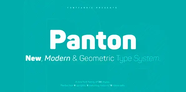 The Panton font