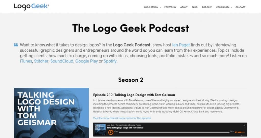 the logo geek podcast