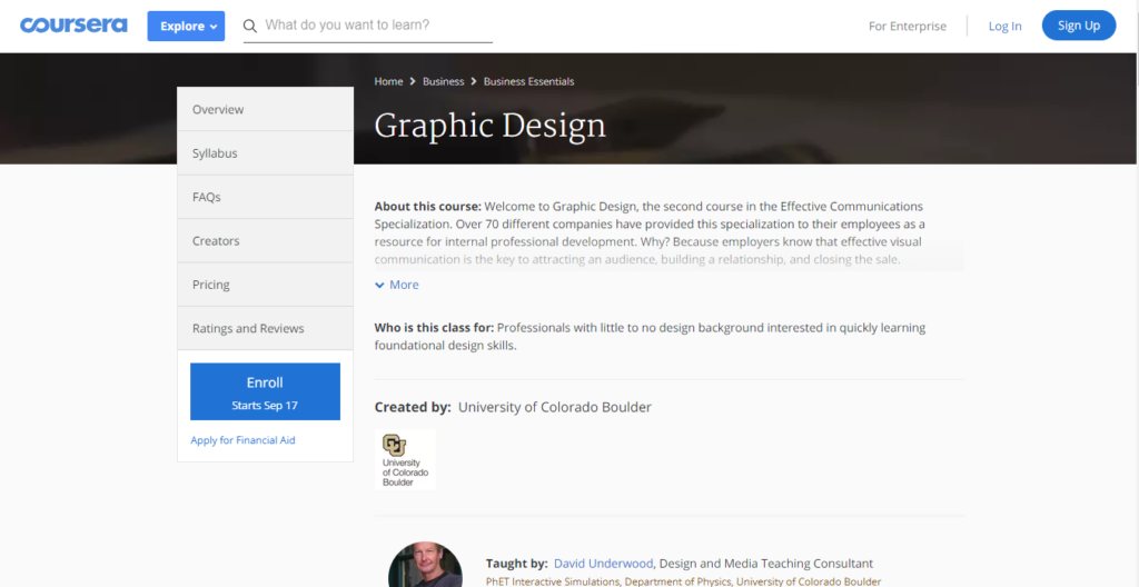 Free Graphic Design Course
