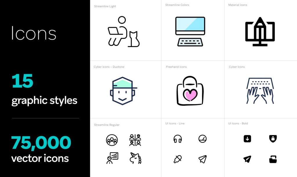 15 icon styles