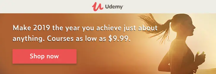 New year sale on Udemy