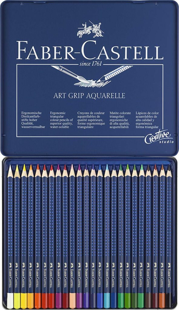 Set de lápices de colores Faber-Castell Art Grip Aquarelle