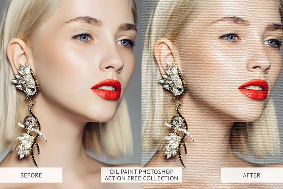 Oil Paint Photoshop Action – Free Collection