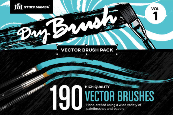 Dry Brush Vector Brush Pack Volume 1