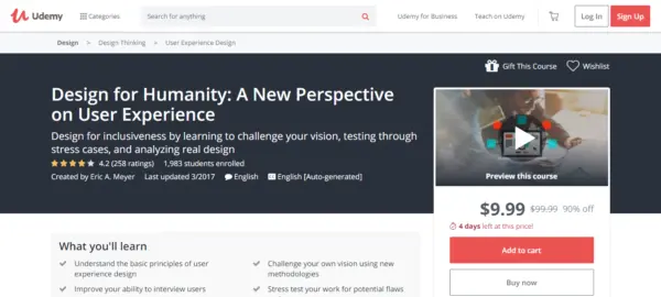 Udemy: Design for Humanity: A New Perspective on User Experience
