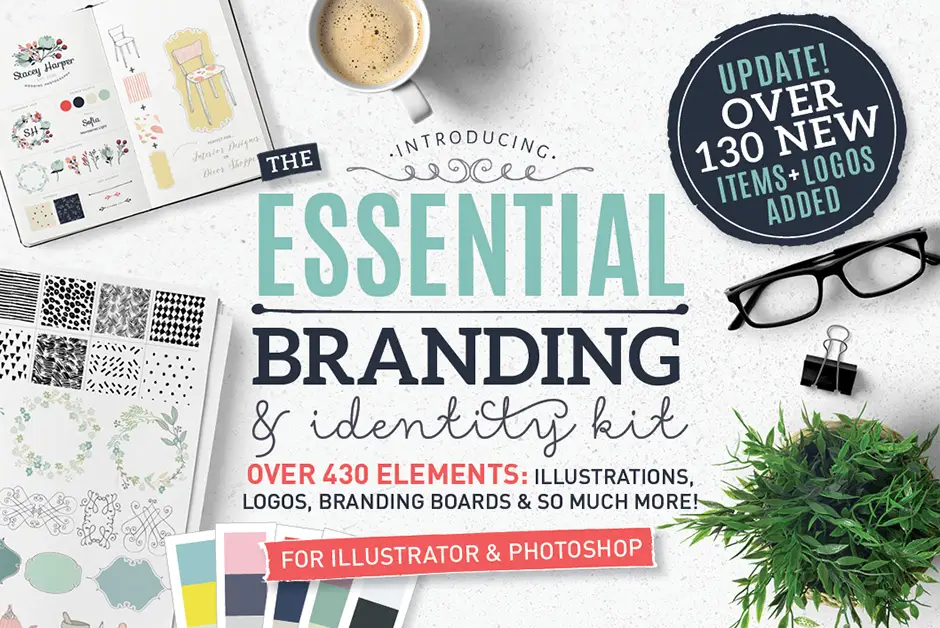 Essential Branding & Identity Kit For Photoshop and Illustrator