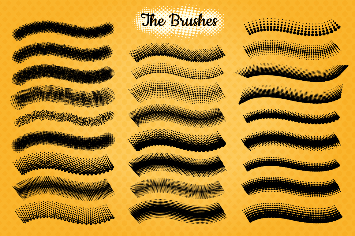 16 Adobe Illustrator Brushes Liner Brush Pack for Digital Drawing Vector Brushes