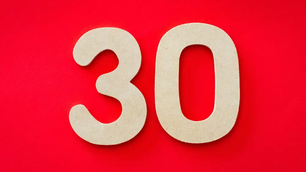 30 digits on red background - Bulletproof Marketing Strategies for a Thriving Business