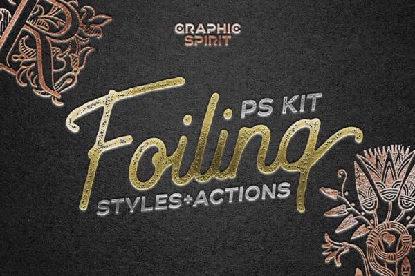 Foil Stamp Photoshop Style Actions
