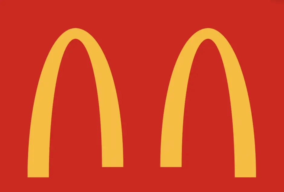 McDonalds social distancing logo during COVID-19 lockdown