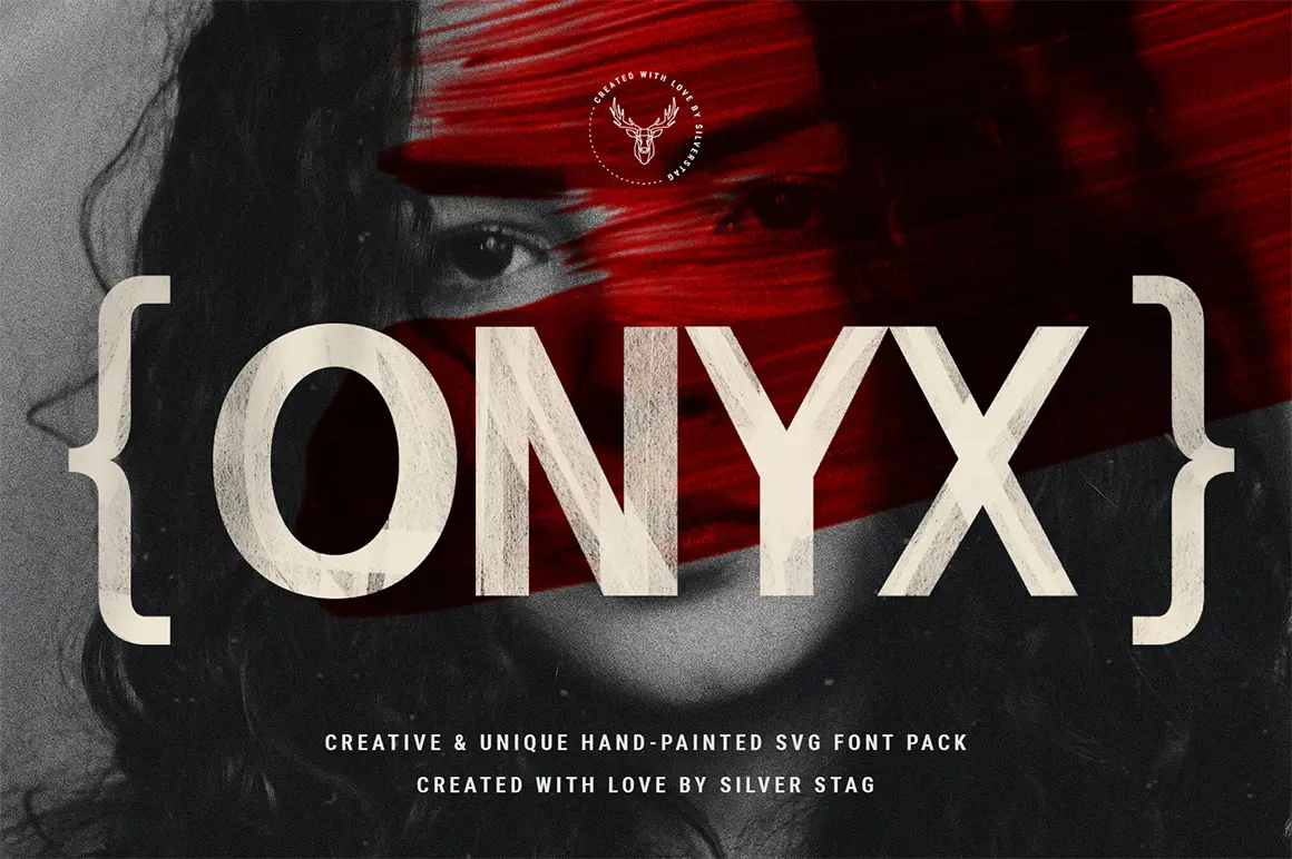 Onyx – Hand-Painted.SVG 6 Font Pack