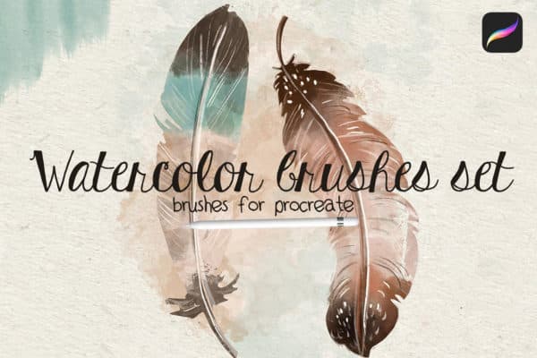 Watercolor Brushes Set for Procreate