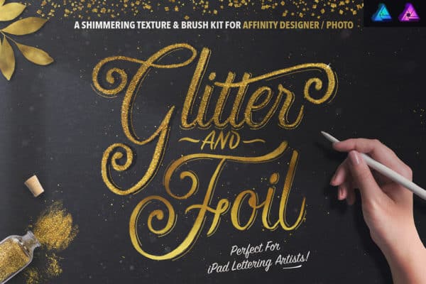 Glitter and Foil Kit for Affinity Designer
