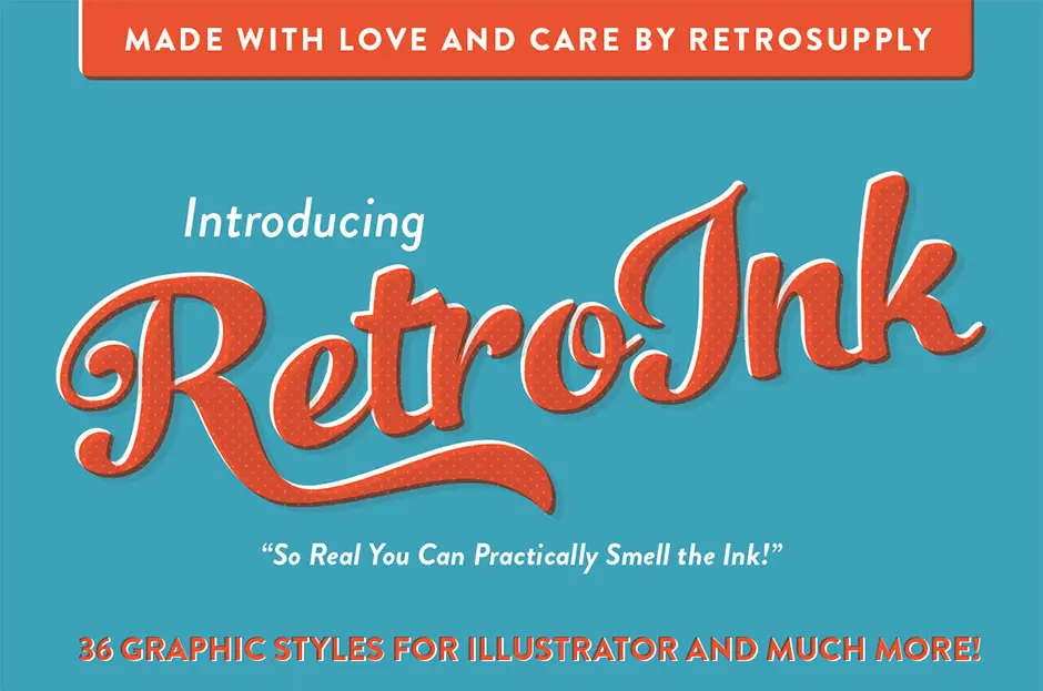 RetroInk – Huge Illustrator Kit