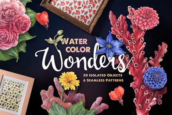 Watercolor Wonders Graphic Kit