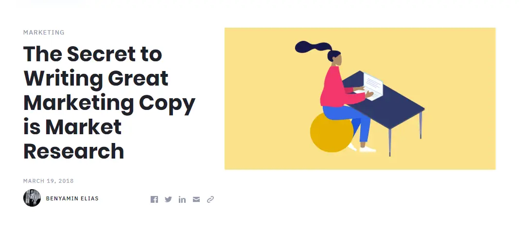 The secret to writing great marketing copy is market research