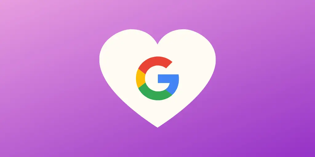 Love heart with Google logo inside - How to make Google love your affiliate marketing website