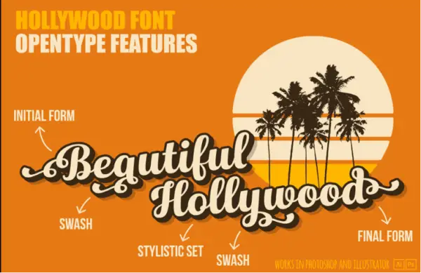 Hollywood Vintage Font