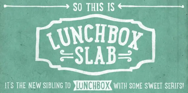 Lunchbox Slab Font Family