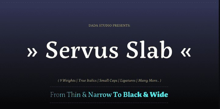 Servus Slab