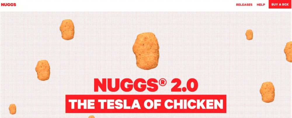 Nuggs' authnetic branding strategy example