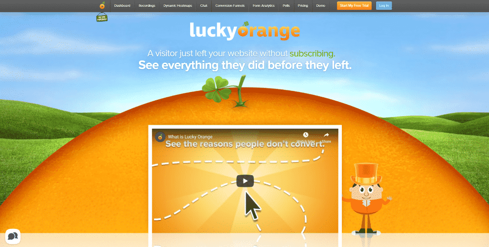 Lucky Orange CRO tool for increasing website conversions