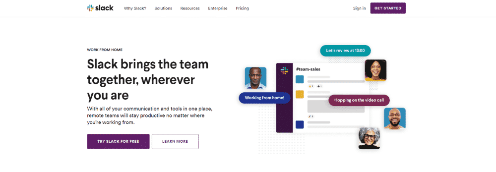 Slack team communication tool to increase website conversions