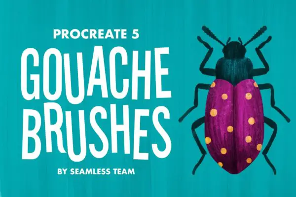 Gouache Procreate 5 Brushes