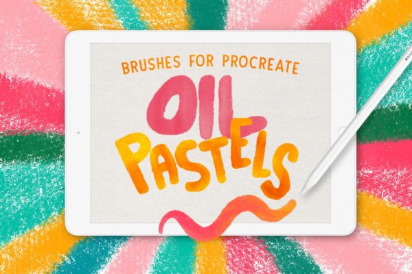 Oil Pastel Brush Set For Procreate