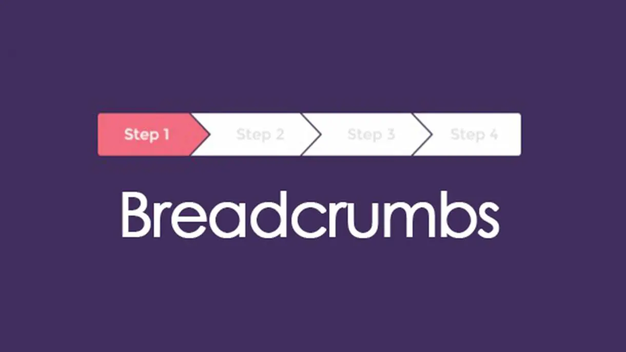 Breadcrumbs in web design