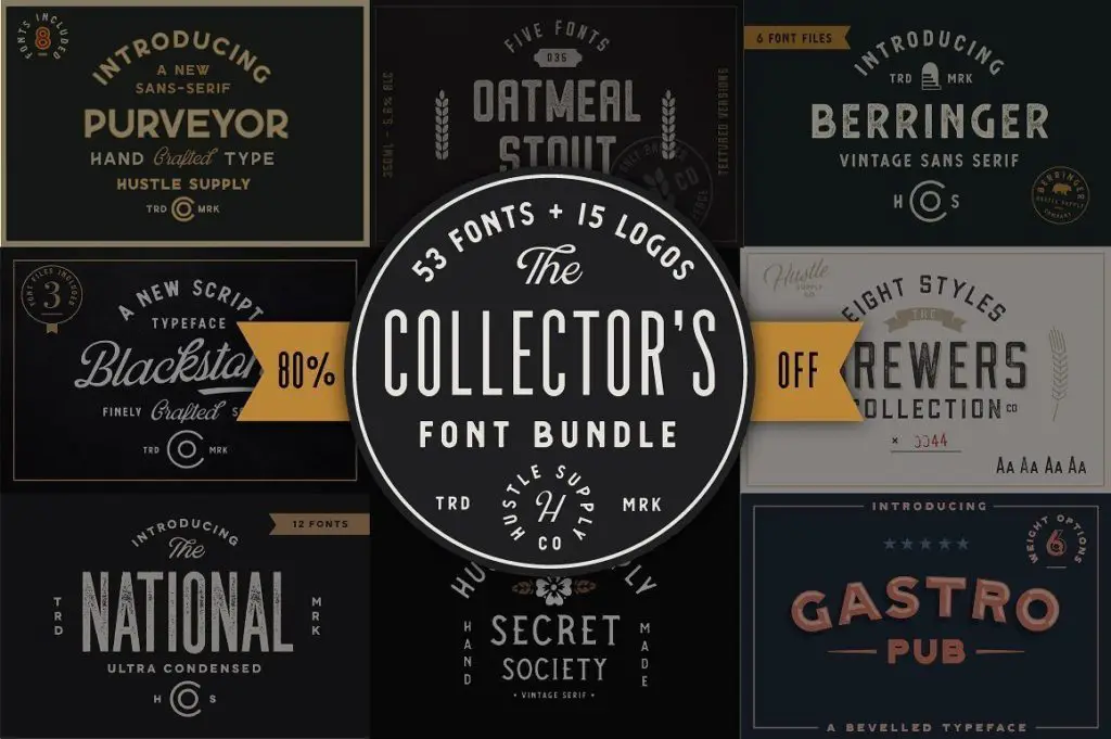 The Collector's Font Bundle by HSCO